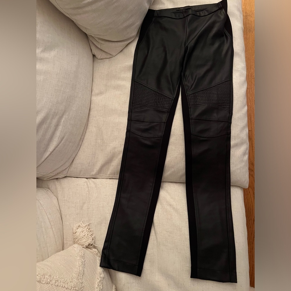 Leather pants faux leather BCBG Moto